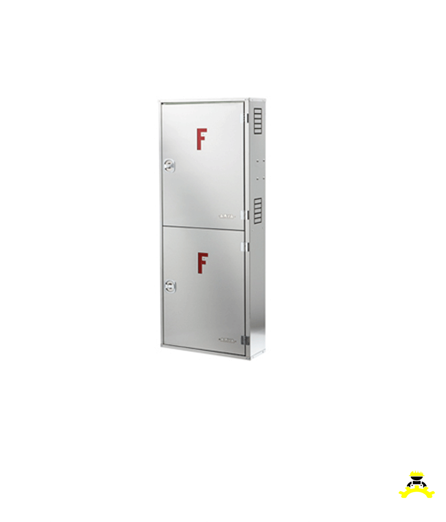 خرید اینترنتی جعبه اتش نشانی توکار دو طبقه آریا کوپلینگ استیل خشدار