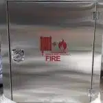 جعبه آتش نشاني استیل نقره ای