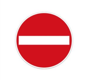 تابلو ورود ممنوع